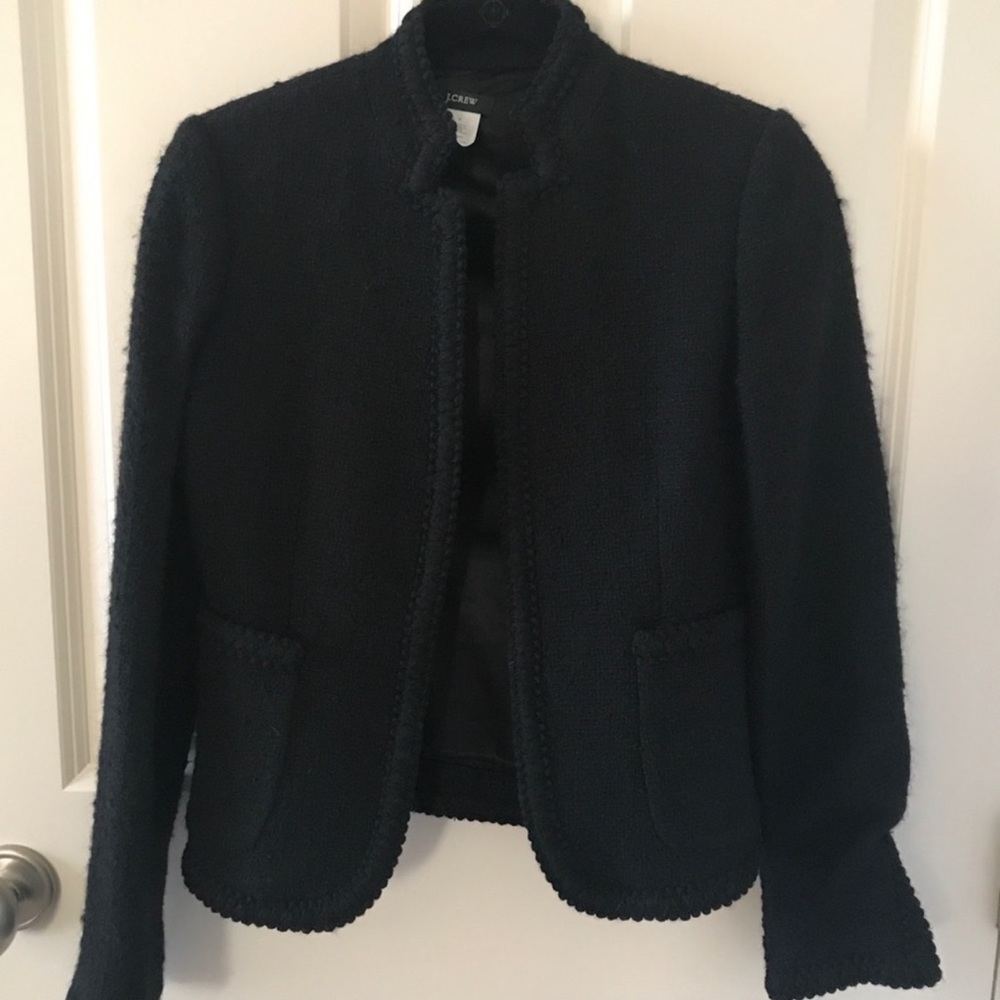NWOT J.Crew Chanel like black tweed jacket